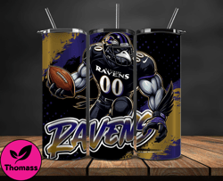 baltimore ravens tumbler wrap, nfl teams,nfl logo football, logo tumbler png design 03