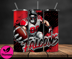 atlanta falcons tumbler wrap, nfl teams,nfl logo football, logo tumbler png design 02