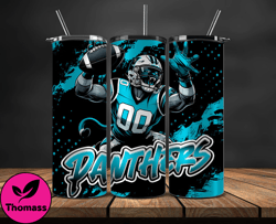 carolina panthers tumbler wrap, nfl teams,nfl logo football, logo tumbler png design 05