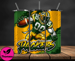 green bay packers  tumbler wrap, nfl teams,nfl logo football, logo tumbler png design 12