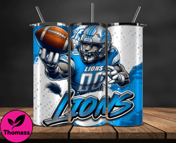 detroit lions tumbler wrap, nfl teams,nfl logo football, logo tumbler png design 11