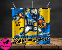 los angeles chargers tumbler wrap, nfl teams,nfl logo football, logo tumbler png design 18