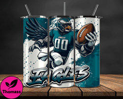 philadelphia eagles tumbler wrap, nfl teams,nfl logo football, logo tumbler png design 26