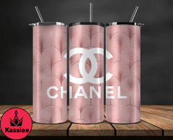 chanel  tumbler wrap, chanel tumbler png, chanel logo , luxury tumbler wraps, logo fashion  design 30