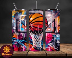 graffiti background 20 oz skinny tumbler, basketball design,nba teams,nba sports,nba tumbler wrap,nba ds-11