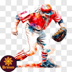 baseball player on field ready to catch ball png design 33