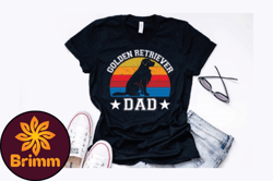 vintage golden retriever dad design design 248