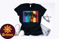 palm tree vintage retro design design 287