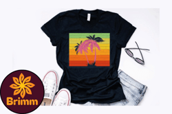 vintage retro palm tree summer design design 286