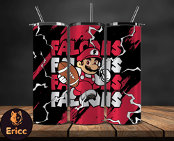 atlanta falcons tumbler wrap, mario tumbler wrap, nfl logo png, tumbler designs, nfl football png, tumbler 16