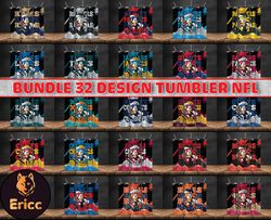 bundle 32 design nfl teams, bundle  sonic design, nfl logo, nfl tumbler bundle png , all teams nfl,  design 04