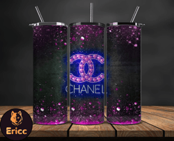 chanel  tumbler wrap, chanel tumbler png, chanel logo, luxury tumbler wraps, logo fashion  design 143