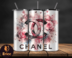 chanel  tumbler wrap, chanel tumbler png, chanel logo, luxury tumbler wraps, logo fashion  design 159