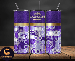 coach  tumbler wrap, coach tumbler png, coach logo, luxury tumbler wraps, logo fashion  design 129