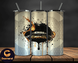 chanel  tumbler wrap, chanel tumbler png, chanel logo, luxury tumbler wraps, logo fashion  design 134