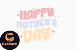 happy mothers day retro svg design 285