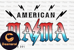 rock american mama 4th of july png design 07