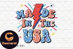 made in the usa retro 4th of july png design 06