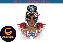 african american 4th of july png design 05