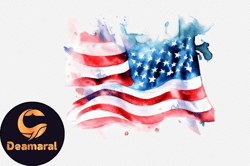 png watercolor 4th of july clipart design 10