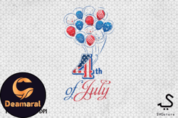 4th of july balloon sublimation png design 62