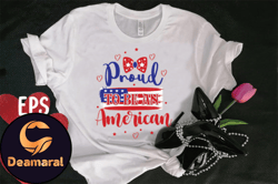 proud to be an american t-shirt design design 97