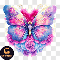 beautiful butterfly with colorful wings png design 247