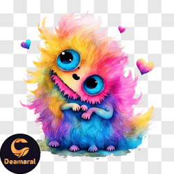 colorful monster illustration for artistic expression png design 250