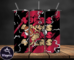 san francisco 49ers tumbler wrap, mario tumbler wrap, nfl logo png, tumbler designs, nfl football png, tumbler 01