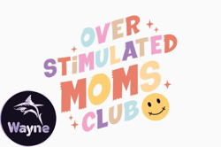 retro mothers day quote svg moms club design15