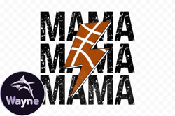 basketball mama stacked png design207