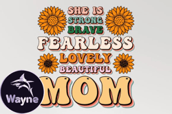 she is strong mothers svg sublimation design237