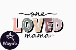 retro mothers day one blessed mama, mother day png, mother day png design 383