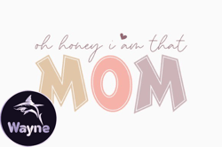 retro mothers day blessed mama, mother day png, mother day png design 385