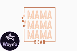 mama, mother day png, mother day png bear design 402