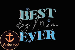 best dog mom ever retro mothers day svg design06