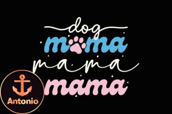 dog mama retro mothers day svg mom dog design05