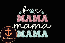 fur mama retro mothers day svg mom dog design02