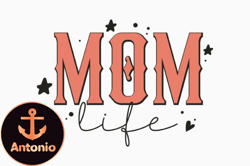 retro mom life lightning bolt svg  designdesign13