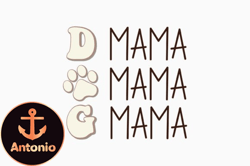 retro dog mama quote svg dog lover design18