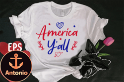 america yall t-shirt design design 88