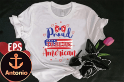 proud to be an american t-shirt design design 97