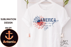 america with sunflower png 4th of july design 12