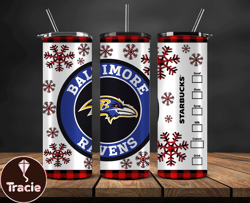 Baltimore Ravens Christmas Tumbler Png, NFL Merry Christmas Png, NFL, NFL Football Png 03