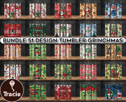bundle grinchmas christmas 3d inflated puffy tumbler wrap png, christmas 3d tumbler wrap, grinchmas tumbler png 155