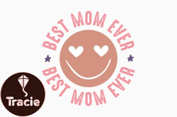 Retro Mothers Day SVG Best Mom Ever Design 305