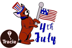 3d 4th of july gnome svg design 66