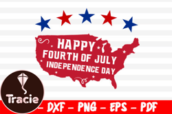 happy 4th of july usa map design 97