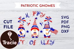 patriotic gnomes - happy 4th of july design 104