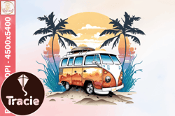 summer car vintage png design watercolor design 21